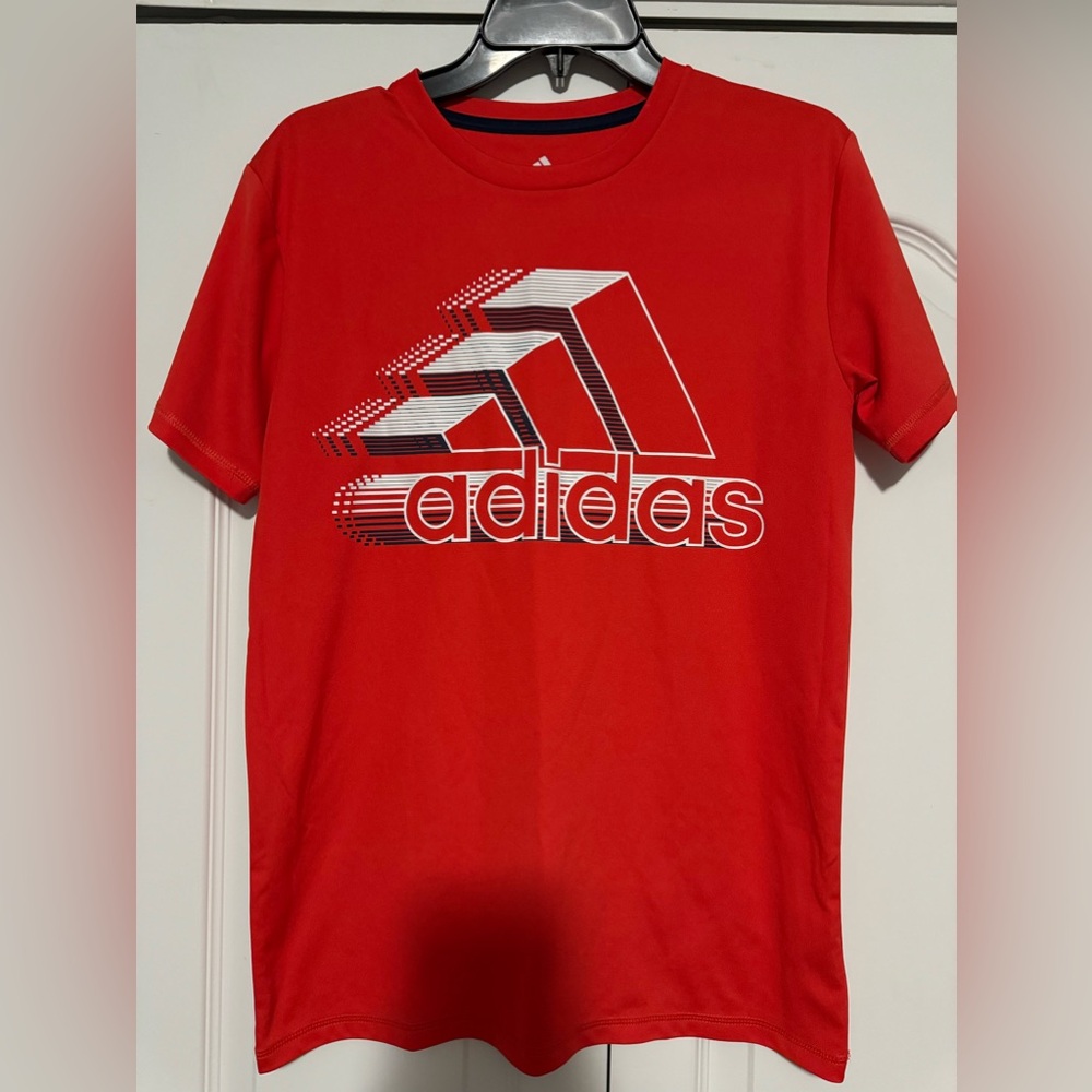 Boys Large 14/16 Red Adidas Shirt